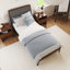 Base de lit tapissier en bois massif Bethelmie