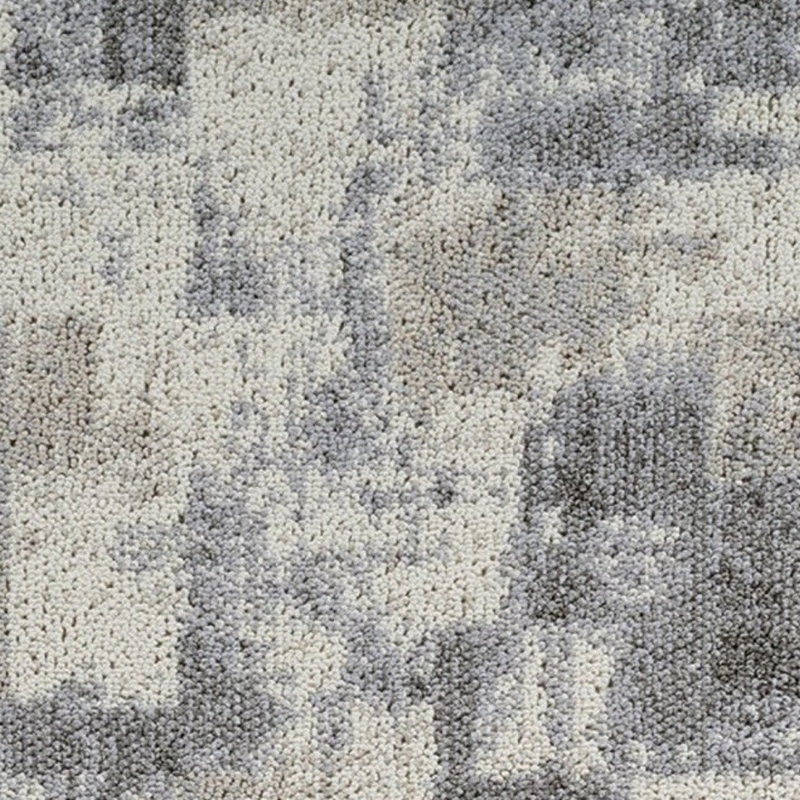 Tapis gris et beige