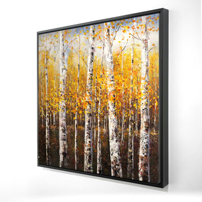 Birches By Sunny Day Print On Canvas