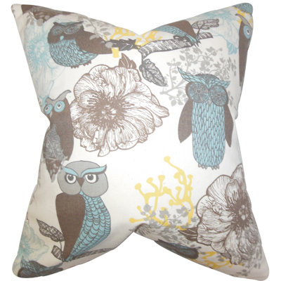 Bahaar Floral Cotton Throw Pillow