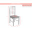Bowerbank 46cm H Polyurethane Upholstered Ladder Back Side Chair-1714804285