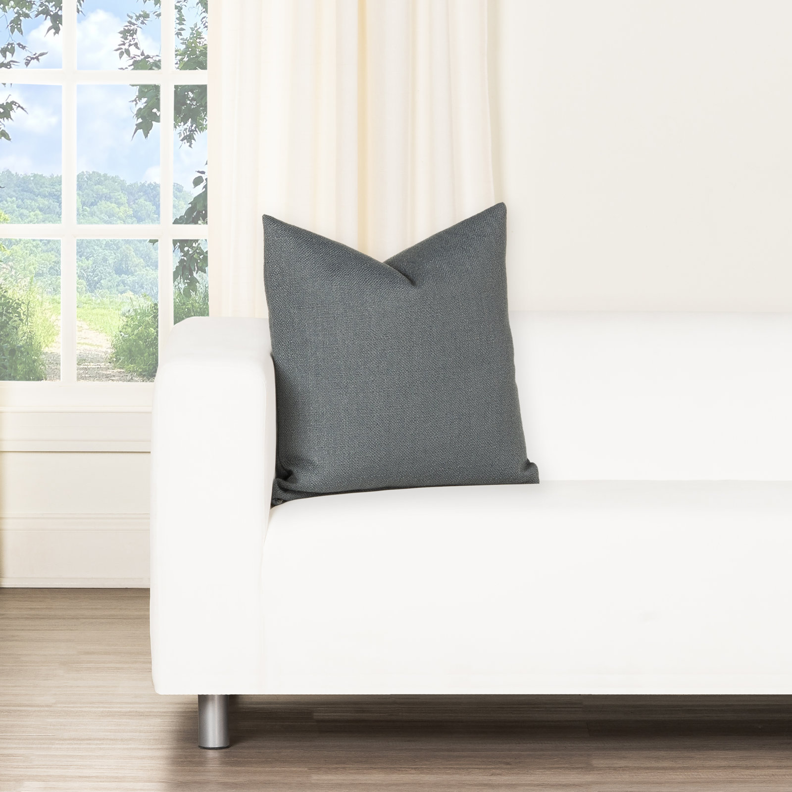 Throw Pillow, Square 26", Polyester, Blue