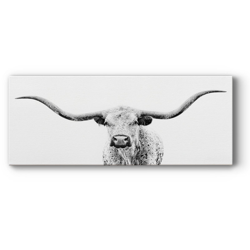 " Longhorn Gaze ", 24" H x 60" W x 1.5" D