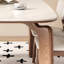 Ensemble de table de salle à manger en bois massif blanc et brun noisette-1462059224-1462059225