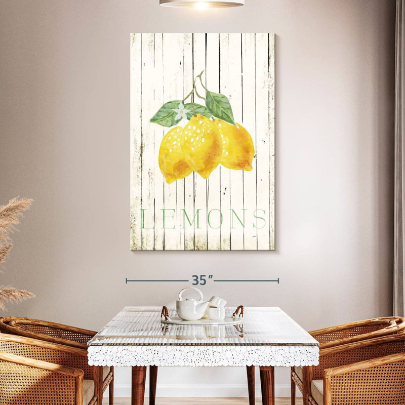 Yarlin Wood Lemons, 51" H x 34" W