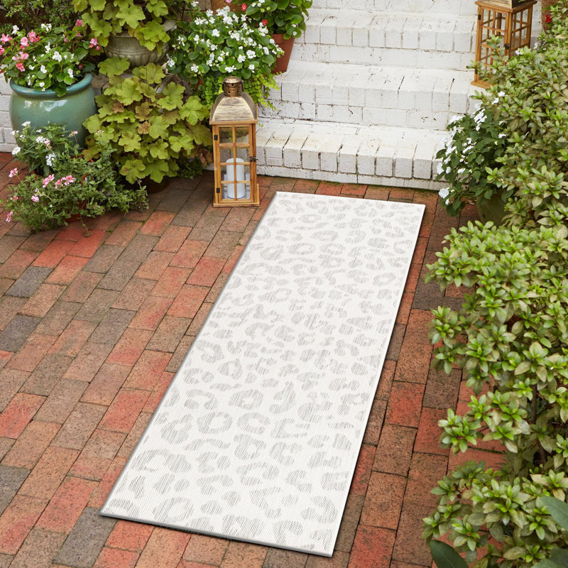 Tapis intérieur / extérieur en polypropylène tissé à la machine, Tapis de couloir 2 pi 11 po x 10 pi