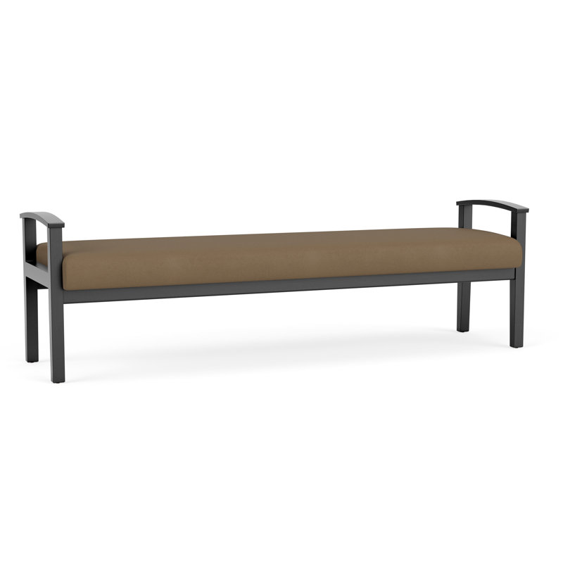 Banc en bois massif Amherst, Patriot Plus taupe, Noir