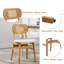 Almudena 47cm H Foam Padding Upholstered Side Chair in Beige