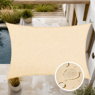 Waterproof 7' x 12' Rectangle Shade Sail