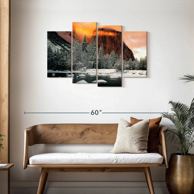 Alvord El Capitan Mountain Winter Glow, H 27 po x l 43 po