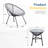 3-Piece Acapulco Wicker Patio Bistro Set With 2 Chairs & Glass Table-78267450