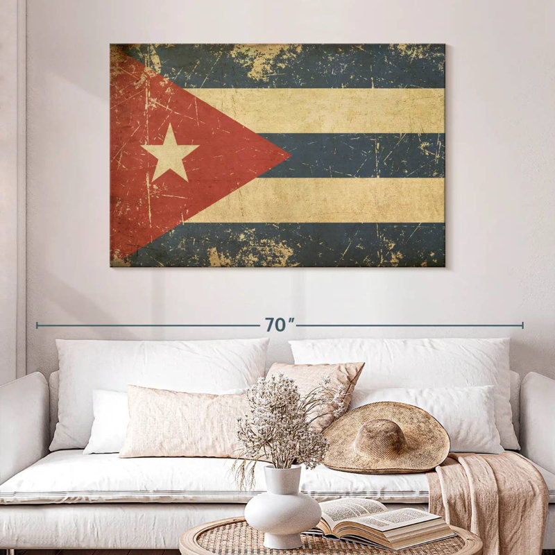 Borges Cuba Flag, 32" H x 48" W