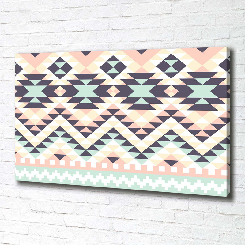 Ethnic Background - Wrapped Canvas Print