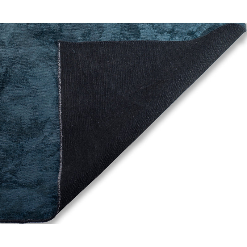 Rapture Contemporary Glossy Teal Blue Area Rug, Rectangle 7'10" x 9'10"