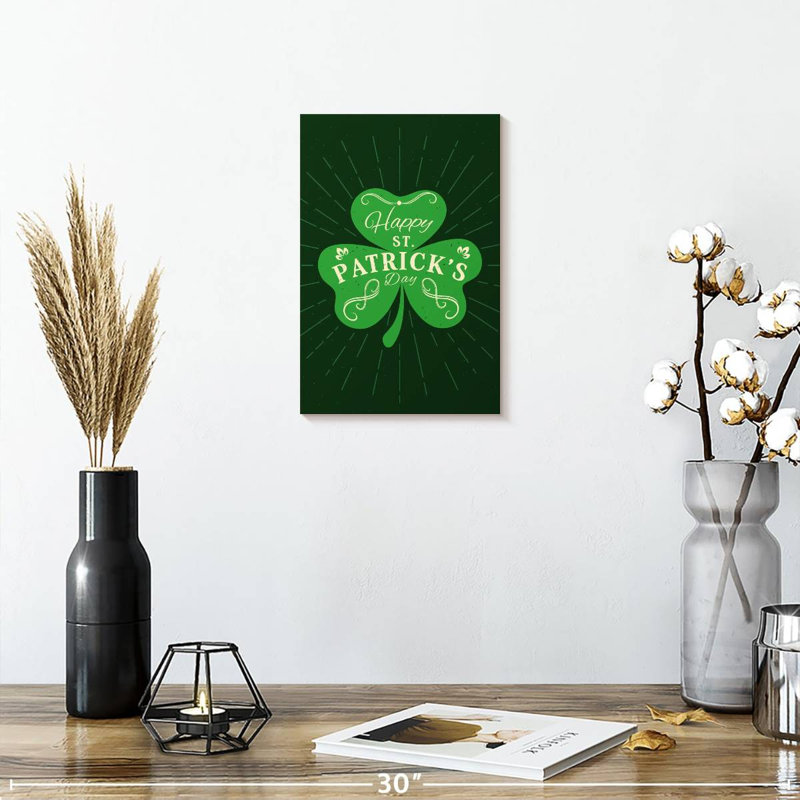 Lelend Happy St. Patrick's Day, H 12 po x l 8 po
