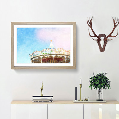 Vintage Carousel - Picture Frame Graphic Art Print