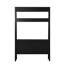 Console inclinée Scandia - Tablettes supérieures - Finition placage de frêne noir
