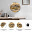 Horloge murale rustique en verre rustique-125045540