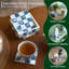 Ensemble de 6 sous-verres carrés 4 pièces avec base de rangement 4-iM-BD01nch