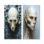 Minimalisme «Aliens Skull», ensemble de 2 impressions sur toile Aliens-102573642-102573639