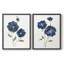 Coquelicots bleus - reproduction encadrée de qualité supérieure - prête à être accrochée - aucun clou requis - aucun clou requis-671805635-671805639