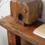 Console d'entrée en bois massif de style Wabi-Sabi