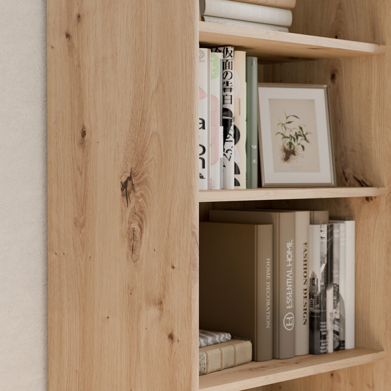Tempra2 Bookcase, 149.5 cm H x 54 cm W x 34.8 cm D x, Brown