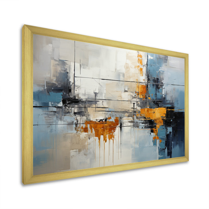 Jacarey Urban Utopia II, reproduction sur toile, H 24 po x l 32 po x P 1 po, Cadre doré à une seule photo