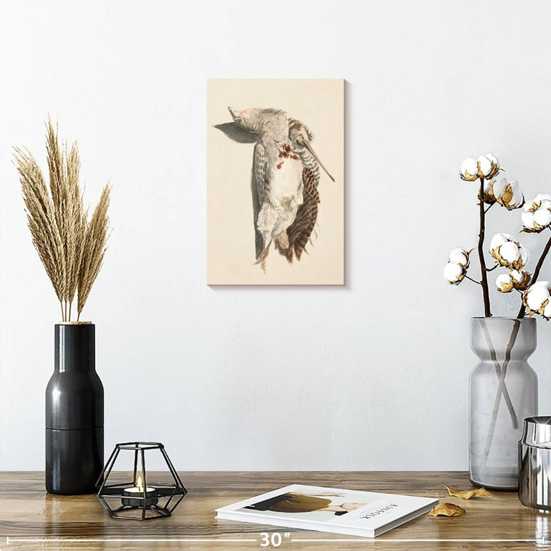 Deux oiseaux morts, 12" H x 8" W