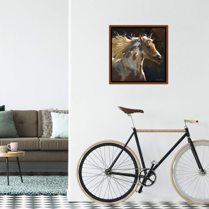 Spirit Spirit, art encadré, H 18 po x l 18 po x 1,5 po, Toile classique avec cadre brun