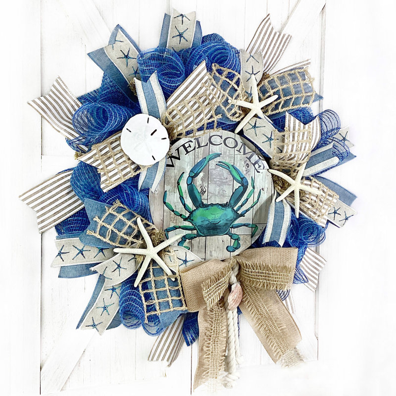 Handcrafted Burlap 18'' Wreath