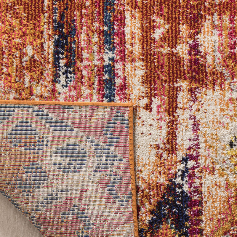 Tapis orange Hertzler, Rectangle 9 pi x 12 pi