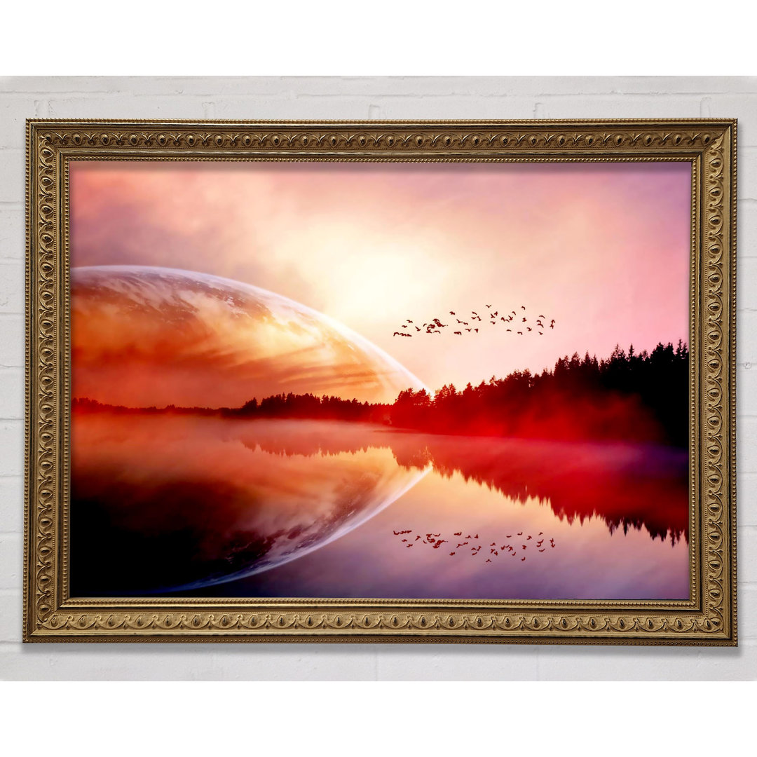 Amazing Sunrise Lake - Einzelner Bilderrahmen Kunstdrucke