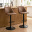 Nouveau tabouret de bar et de comptoir pivotant à hauteur réglable avec repose-pieds-475365493