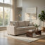 Canapé-lit modulaire Dily avec lit escamotable et 2 coussins, gris-117559266