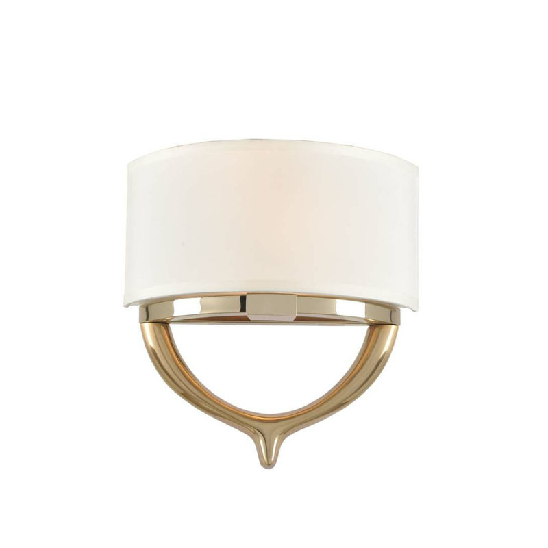 Bombay 2 LT Two Tone Champagne Gold Wall Sconce Kalco, Champagne Gold