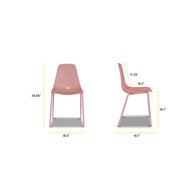 Isla Sylvester Water Resistant Dining Chair , Blush Pink