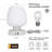 Touch Bedside Table Lamp Set Of 2 - Modern Nightstand With USB-C&A Charging, 3-Way Dimmable LED Desk Lamp, White Opal Glass Shade