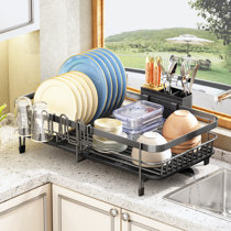 Heavy-Duty, Multi-Function wall mounted dish rack 