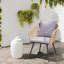 Ensemble bistro 3 pièces pour terrasse - Chaises de conversation modernes en osier avec table et coussins en verre-1495551750-1495551745