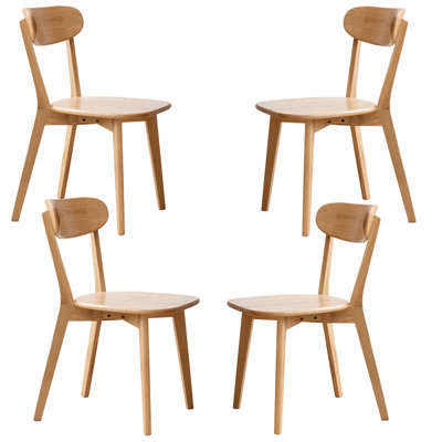 Chaise en bois Nature - 4 chaises