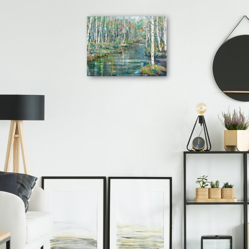 Streaming by Studio Arts Canvas Art Print, 27" H x 36" W