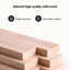 Étagère de rangement en bois massif de 47,24 po de style américain de couleur brune-310064849