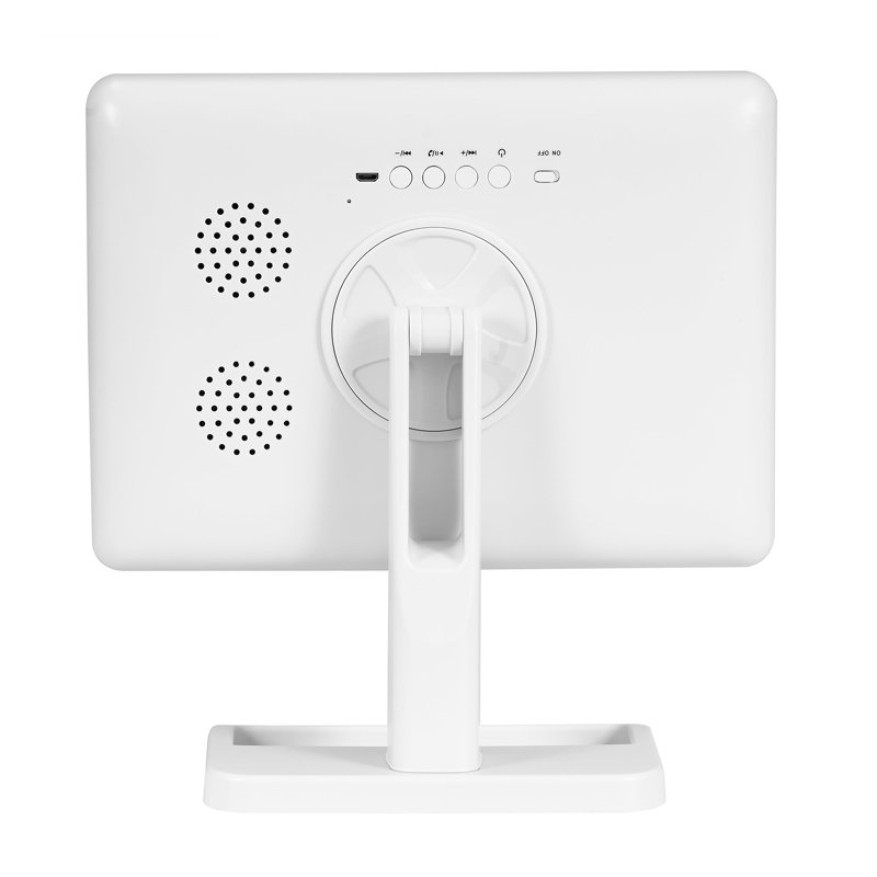 Touch Infinity XL LED Makeup Mirror with 5X Magnification Round Mirror, Flip Power Switch, White