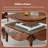 Brown-Red Solid Wood Foldable Automatic Mahjong Table for Chinese Rules, Dining Table Design