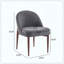 Chaise rembourrée en tissu et fer idéale pour la salle à manger à la maison