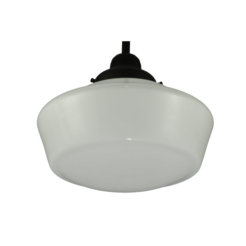 Luminaire suspendu 1 lumières scolaire single Revival, H 38 po x l 16 po x P 16 po
