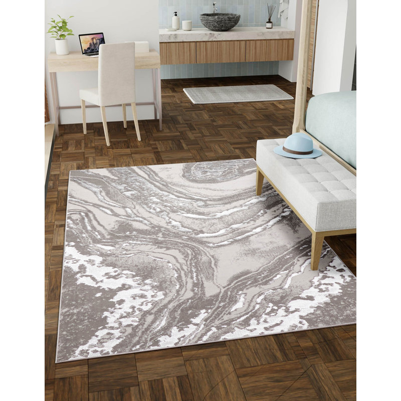 Dove Grey Rug 8'0" x 10'0", Rectangle 8' x 10'