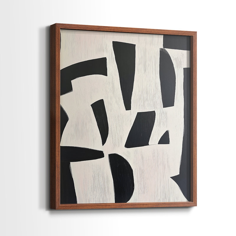 "ABSTRACT Series DCII" par J Paul, H 29 po x l 23 po, Noyer