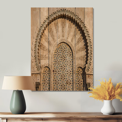 Morocco Mosque Door - Graphic Art Print on Wood